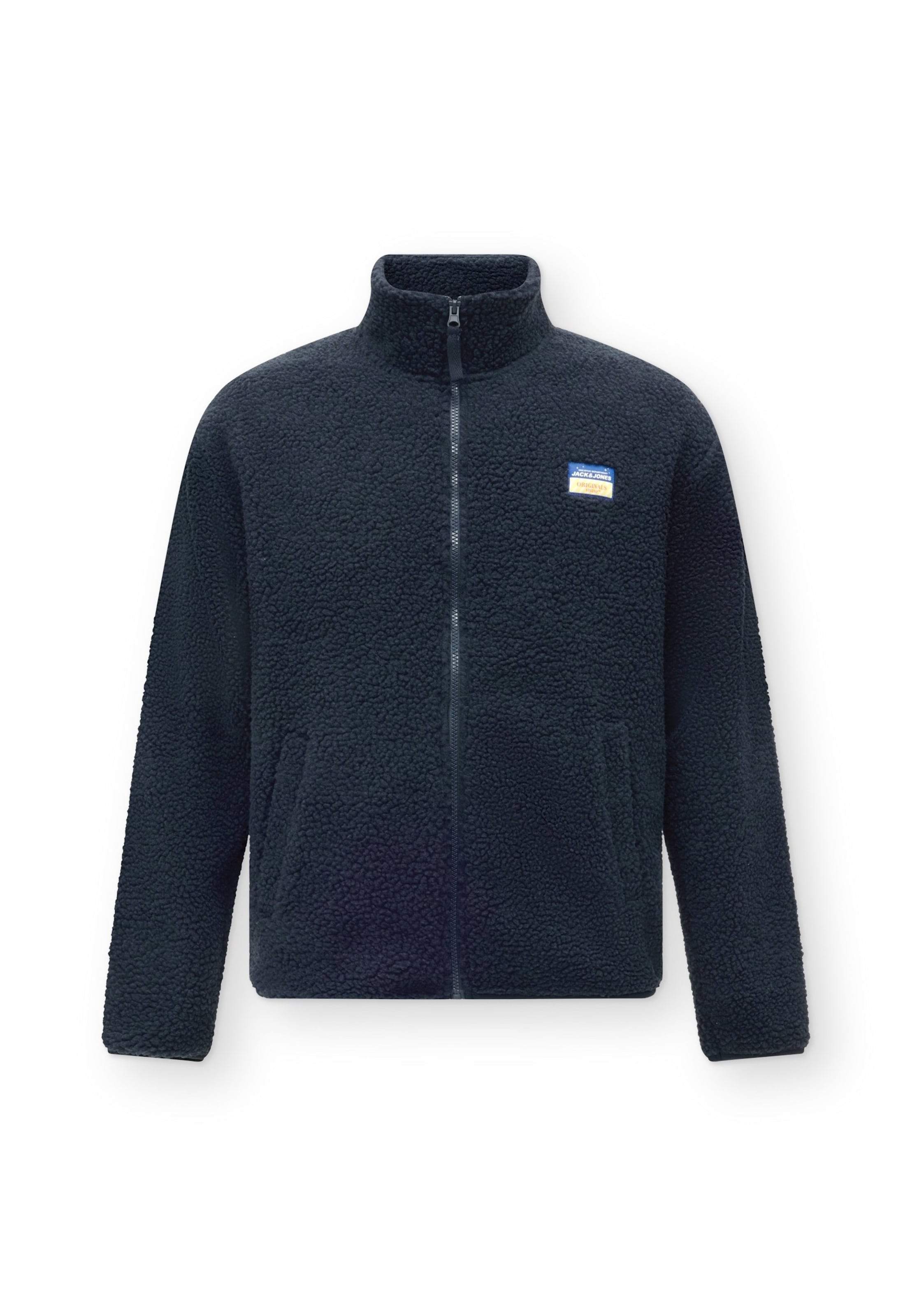 JACK & JONES Fleecejacke 'JORPOCKY' in Blau: Vorderseite