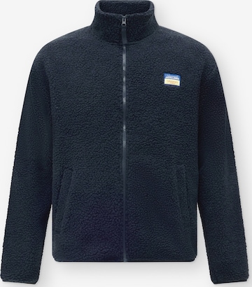 JACK & JONES Fleecejacke 'JORPOCKY' in Blau: Vorderseite