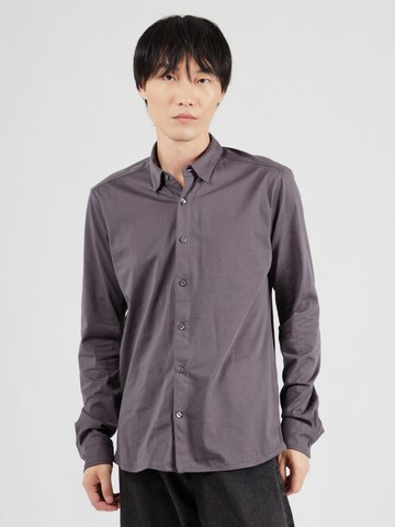 Only & Sons - Ajuste estrecho Camisa 'ONSROBIN' en gris: frente