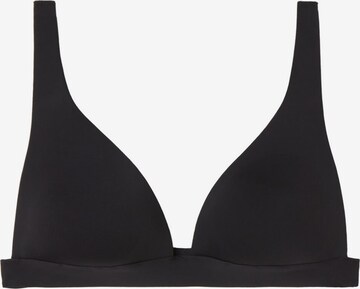 CALZEDONIA Triangle Bikini Top in Black: front