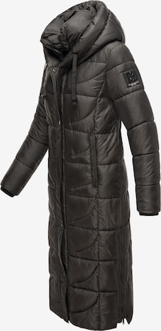 NAVAHOO Płaszcz zimowy 'Waffelchen' w kolorze czarny