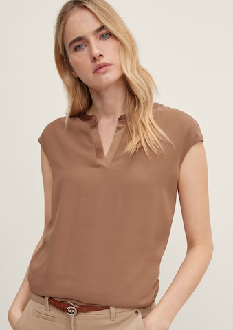 SANETTA Blouse in Brown: front