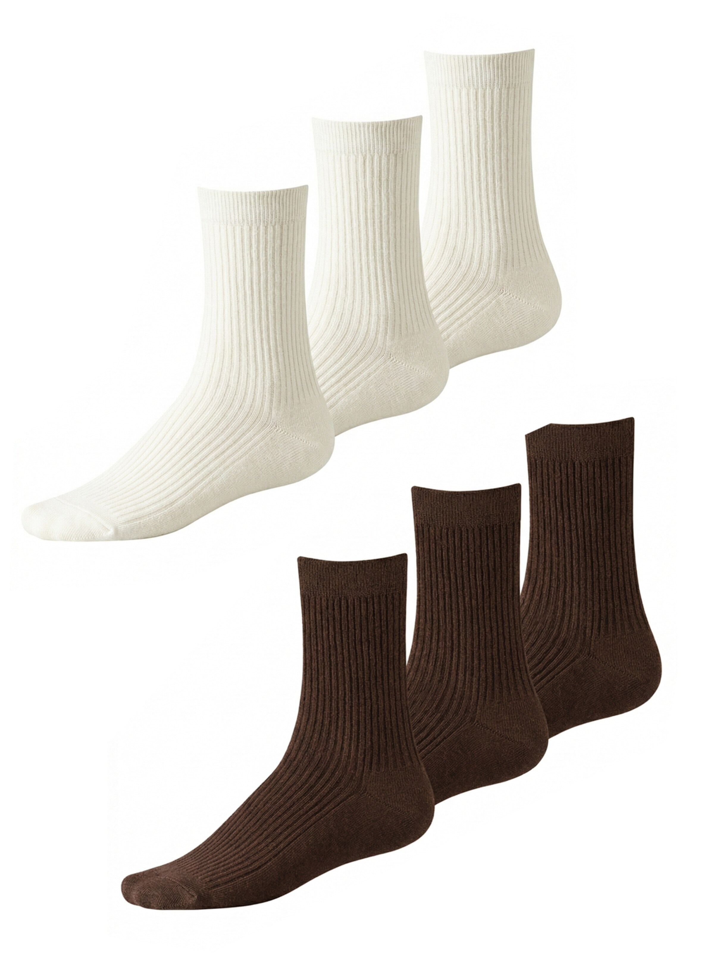 Millo Socks 'Cosy Steps Mix' in Brown: front