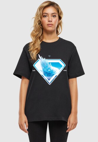 ABSOLUTE CULT Ladies Superman Logo Svalbard Take Me Home Everyday Tee ' ' in Schwarz: Vorderseite