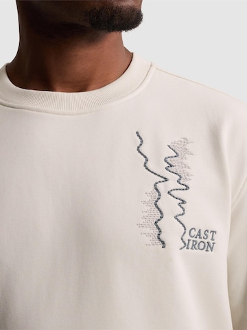 Sweat-shirt CAST IRON en beige
