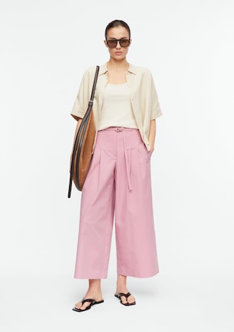 Wide Leg Pantalon COMMA en rose