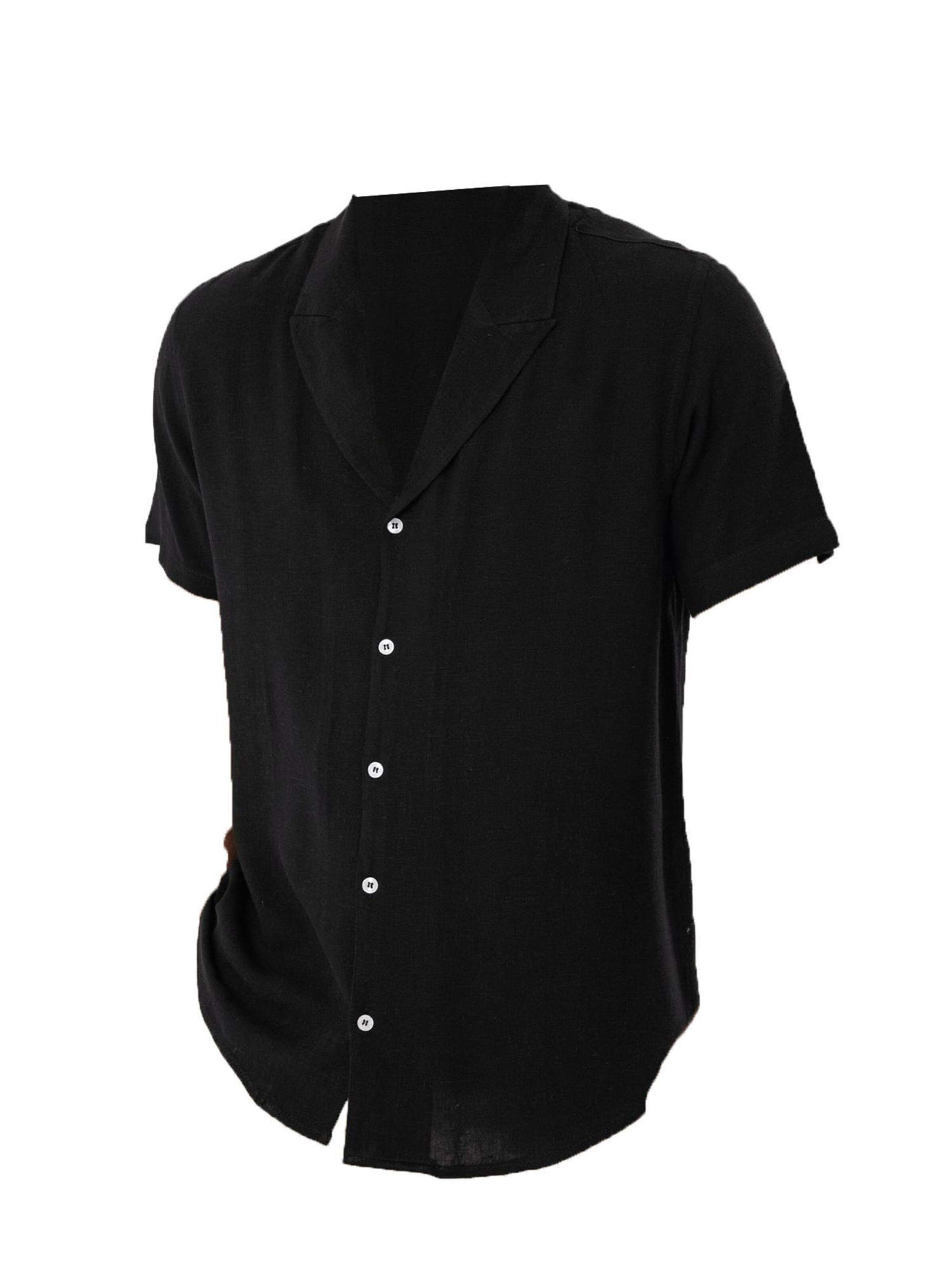 Dandalo Regular Fit Skjorte i sort: forside