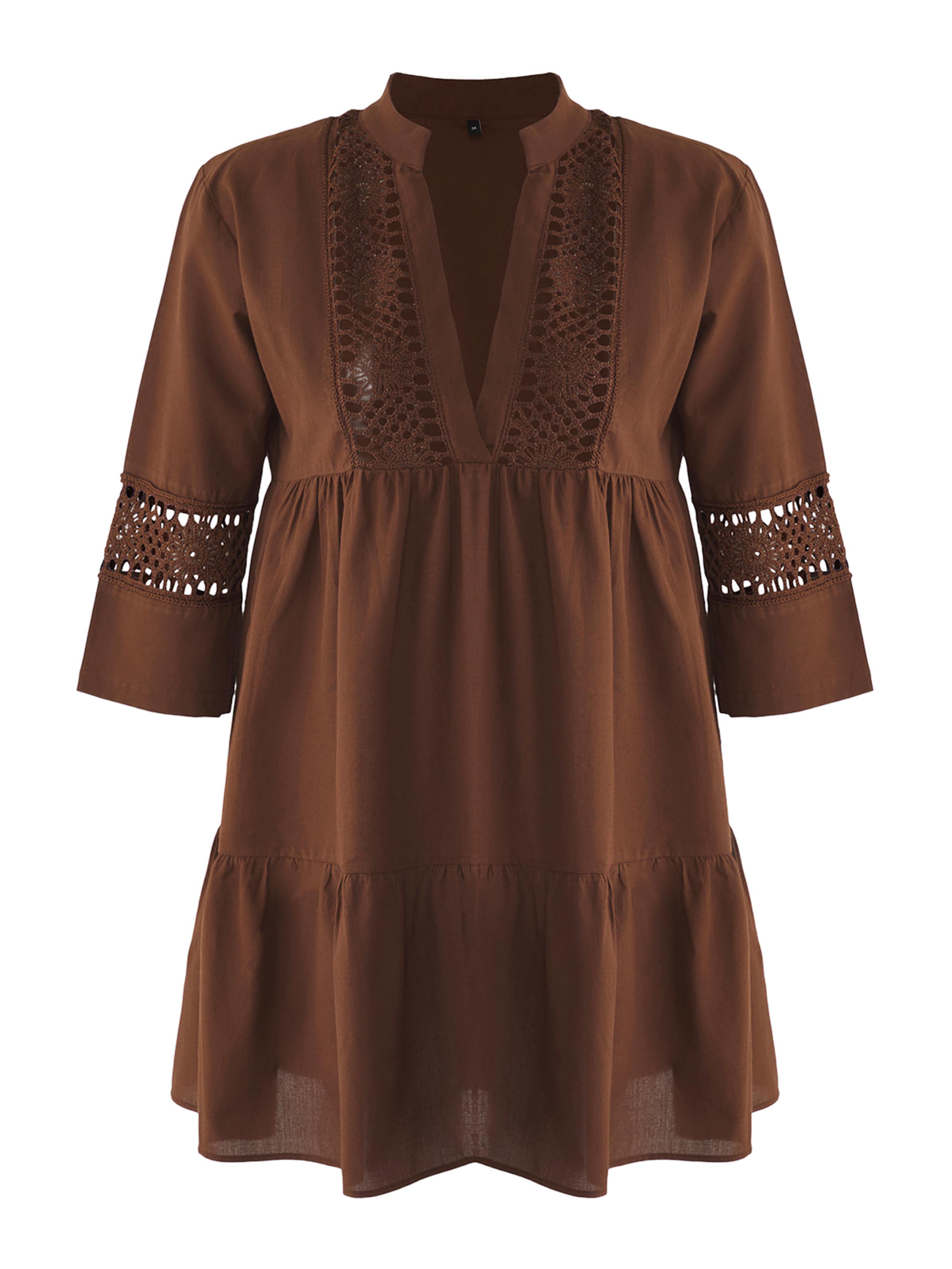 Trendyol - Vestido en marrón: frente