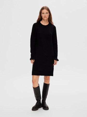 SELECTED FEMME Knitted dress in Black