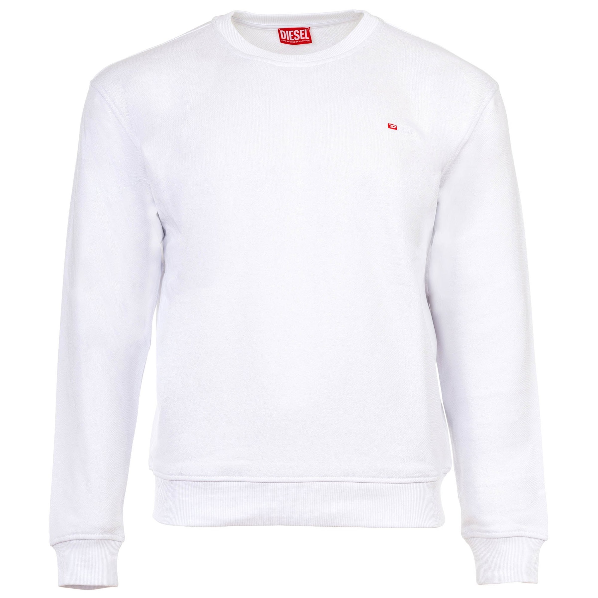 Sweat-shirt DIESEL en blanc : devant