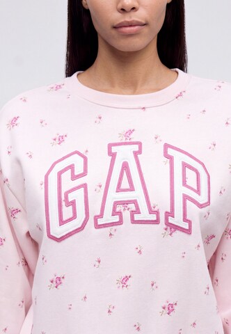 Gap Petite Sweatshirt 'HERITAGE' in Roze