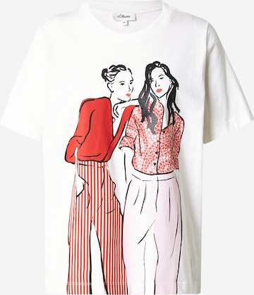 T-shirt s.Oliver en beige : devant