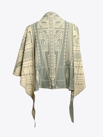 LANARTO slow fashion Shawl 'Pueblo' in Grey: front