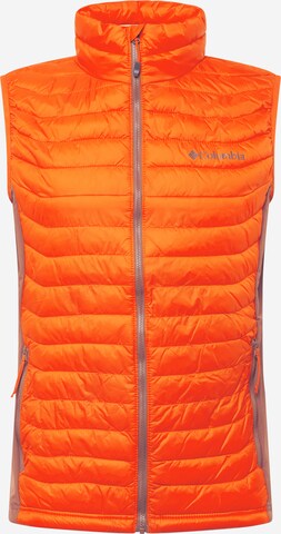 Gilet de sport 'Powder Pass' COLUMBIA en orange : devant