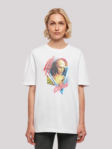 T-shirt oversize 'DC Comics Wonder Woman 84 Retro Cheetah Design' F4NT4STIC en blanc : devant