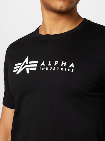 ALPHA INDUSTRIES Shirt in Zwart