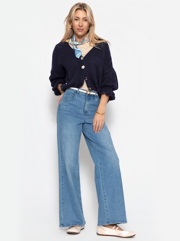SASSYCLASSY Oversizestrickjacke‌‌‌‌‌‌‌‌‌ in Blau