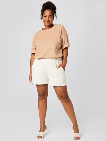 A LOT LESS Oversized shirt 'Luna' in Beige