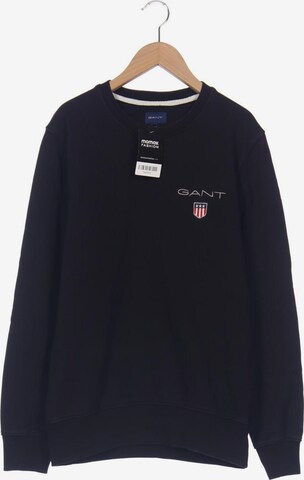 GANT Sweatshirt & Zip-Up Hoodie in M in Black: front