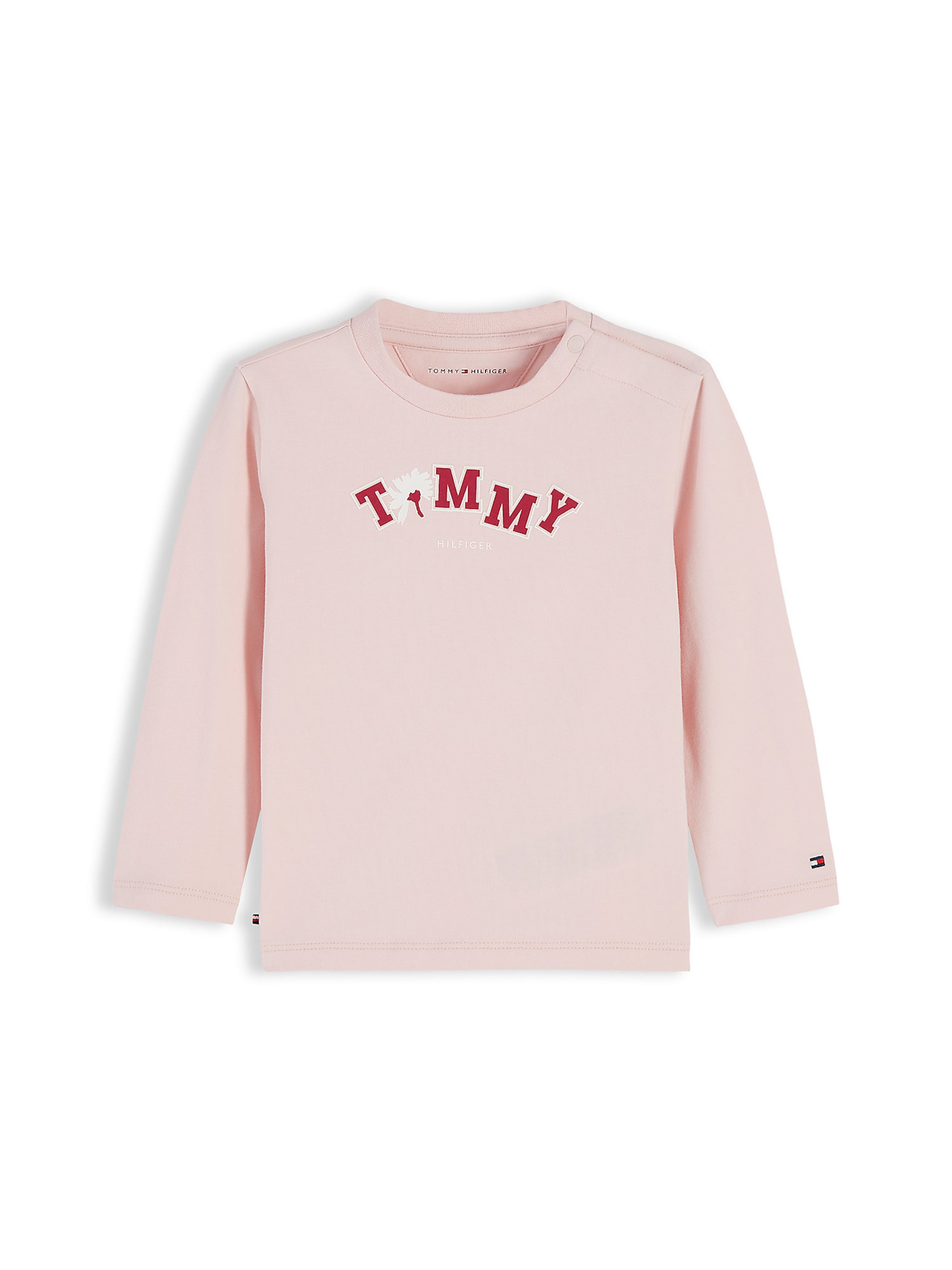 T-Shirt TOMMY HILFIGER en rose : devant