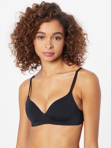 T-shirt Reggiseno 'Flora Theresia' di Lindex in nero: frontale