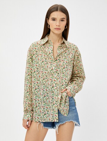 Koton Bluse in Grün: Vorderseite