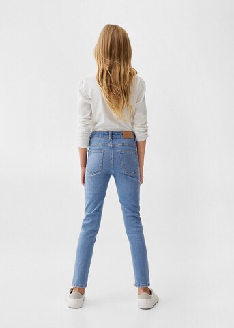 MANGO KIDS Skinny Jeans in Blauw