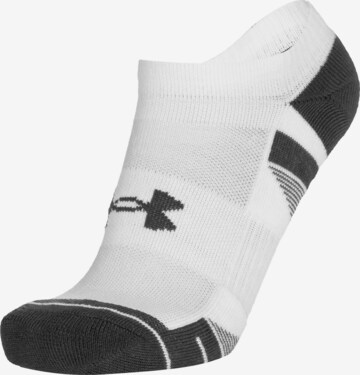 Chaussettes de sport UNDER ARMOUR en blanc : devant