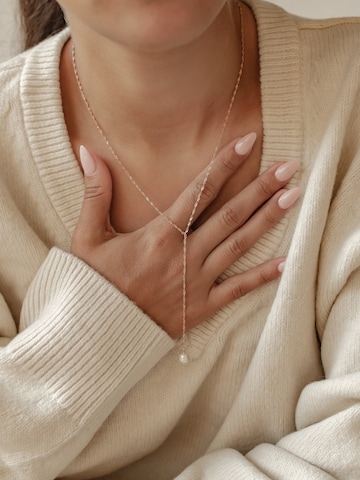 Hey Happiness Ketting 'Pearl Drop' in Goud