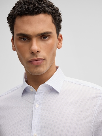 Coupe slim Chemise business 'Stan' STRELLSON en blanc