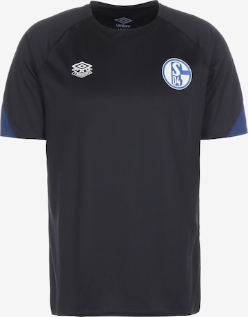 T-Shirt fonctionnel 'FC Schalke' UMBRO en noir : devant