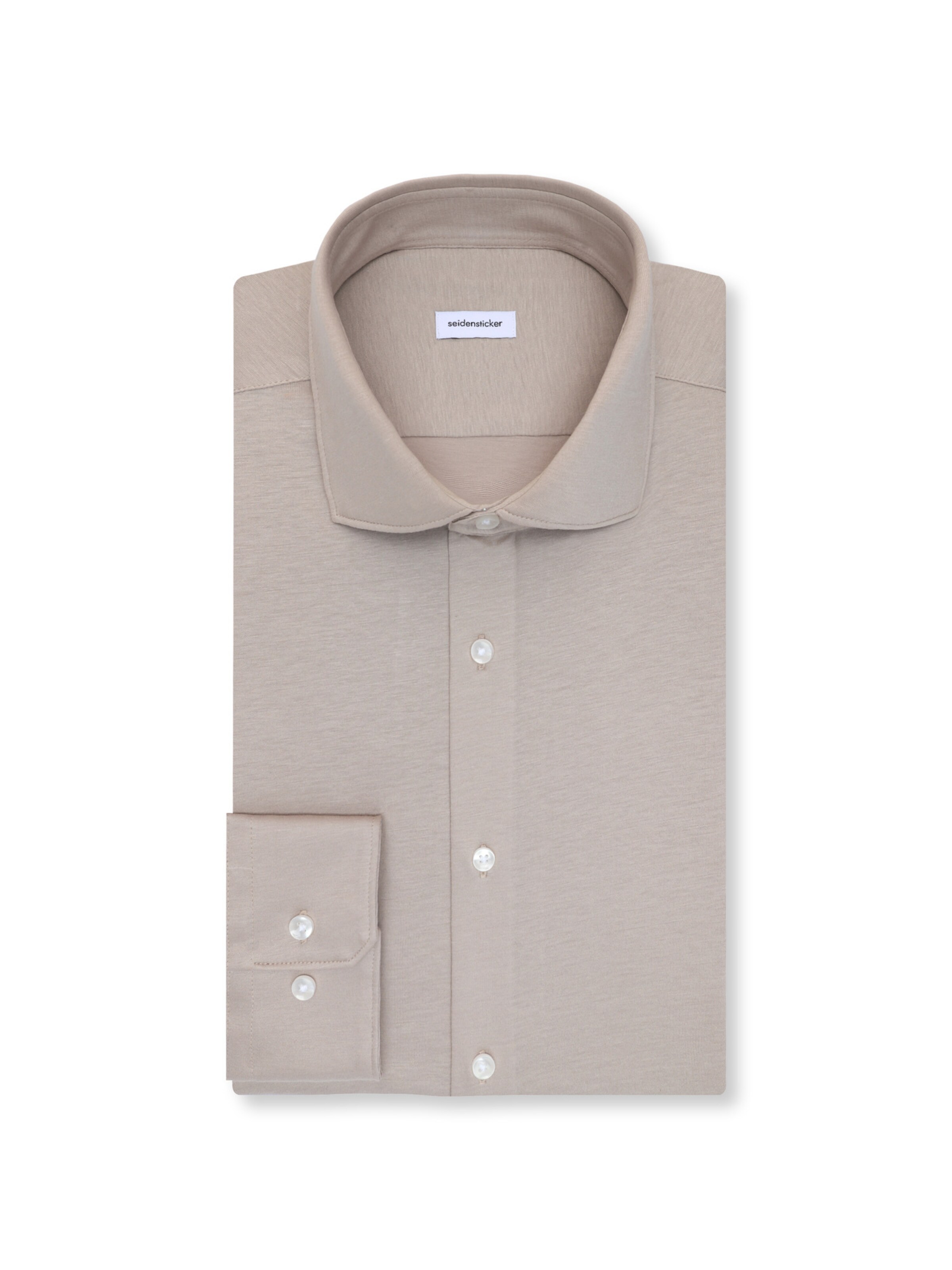 SEIDENSTICKER Regular Fit Businesshemd in Beige