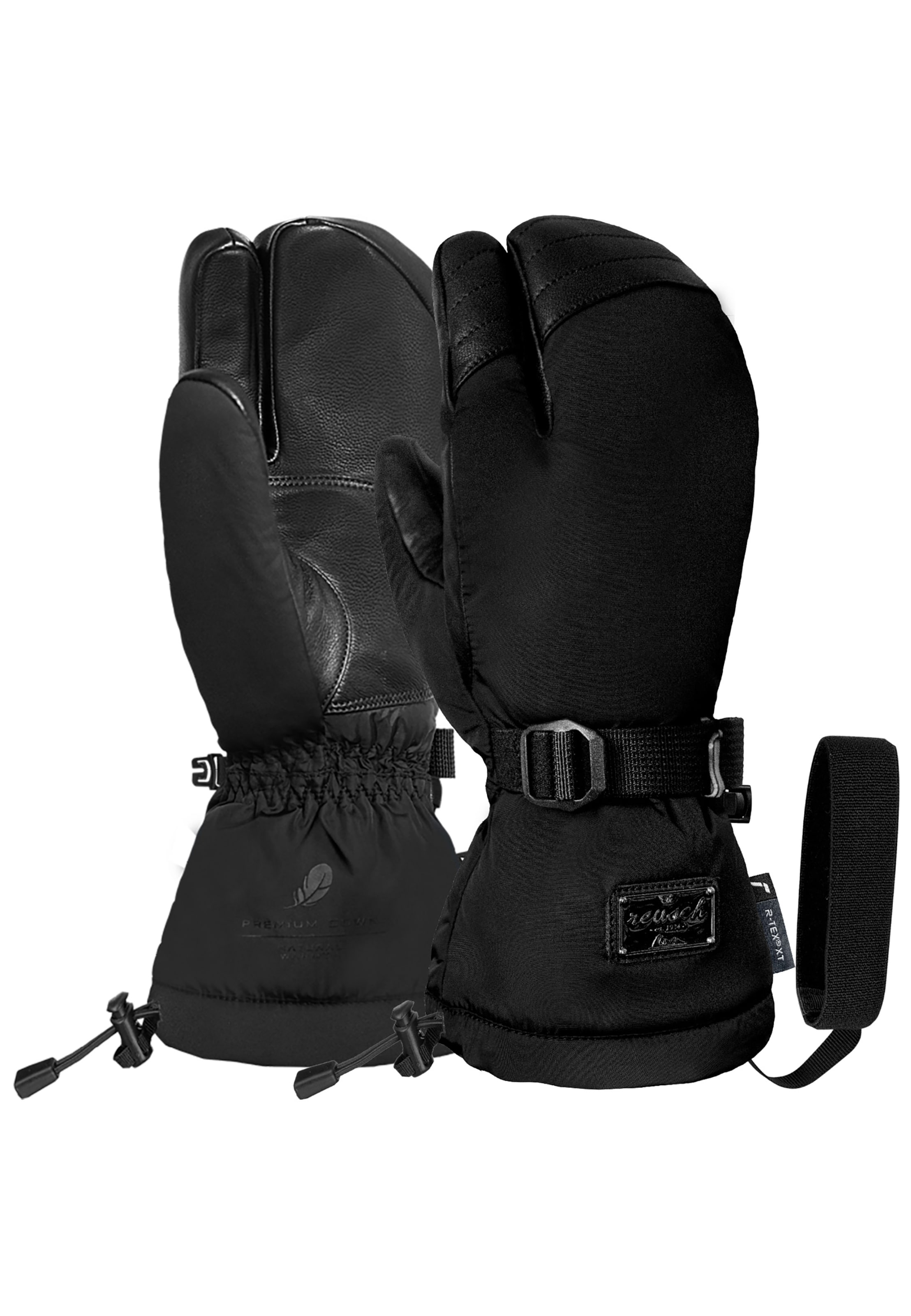 REUSCH Sports gloves 'Yuna Down R-TEX® XT' in Black: front