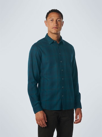 No Excess Regular fit Button Up Shirt in Blue: front