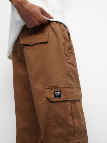 Effilé Pantalon cargo Pull&Bear en marron