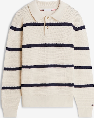 TOMMY HILFIGER Džemperis pieejams XS, krāsa - smilškrāsas / tumši zils, Preces skats