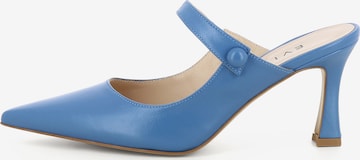 EVITA Muiltjes 'PENELOPE' in Blauw: voorkant