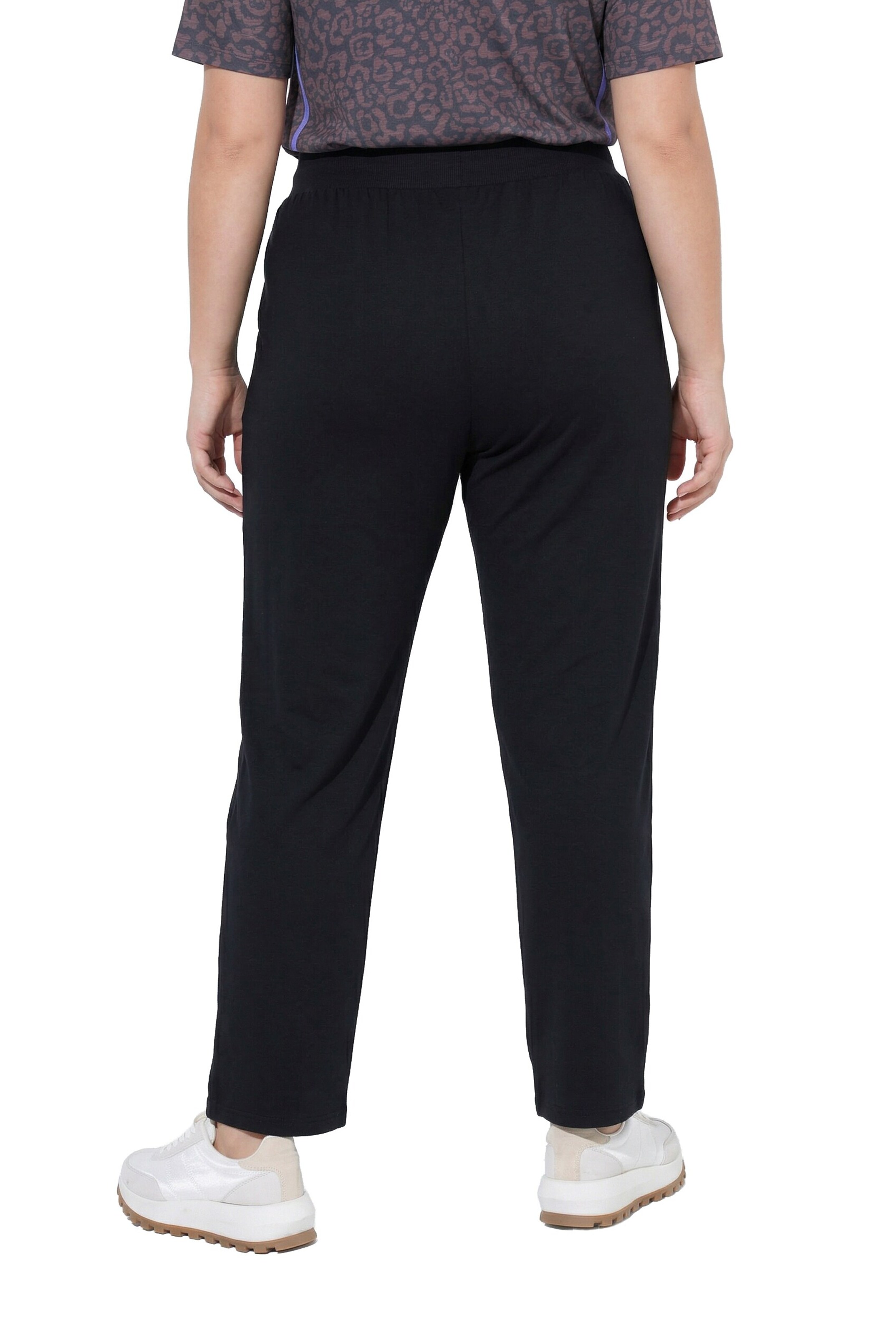Ulla Popken Regular Hose in Schwarz