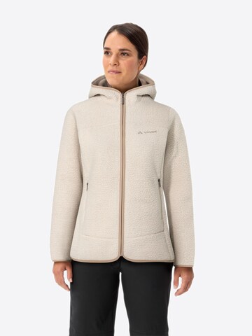 VAUDE Functionele fleece jas 'Hitra' in Beige: voorkant