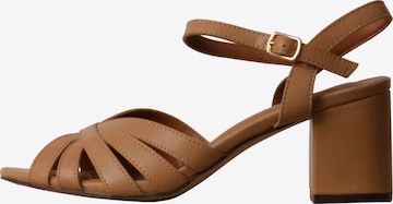 Sandalo di POTI PATI in beige: frontale