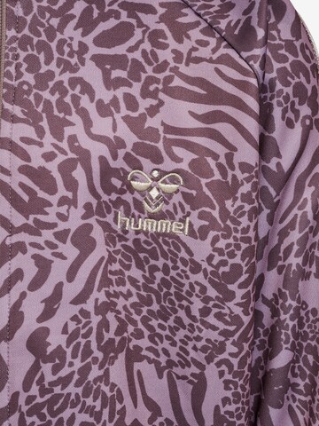 Hummel Athletic Zip-Up Hoodie 'WILD' in Purple