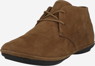 CAMPER Lace-Up Ankle Boots 'Lara Faro' in Brown: front