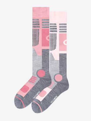 Occulto Athletic Socks 'Ski Maria' in Pink