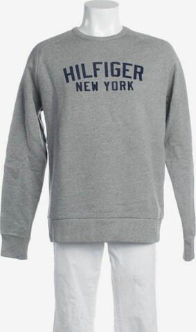 TOMMY HILFIGER Sweatshirt & Zip-Up Hoodie in L in Grey: front