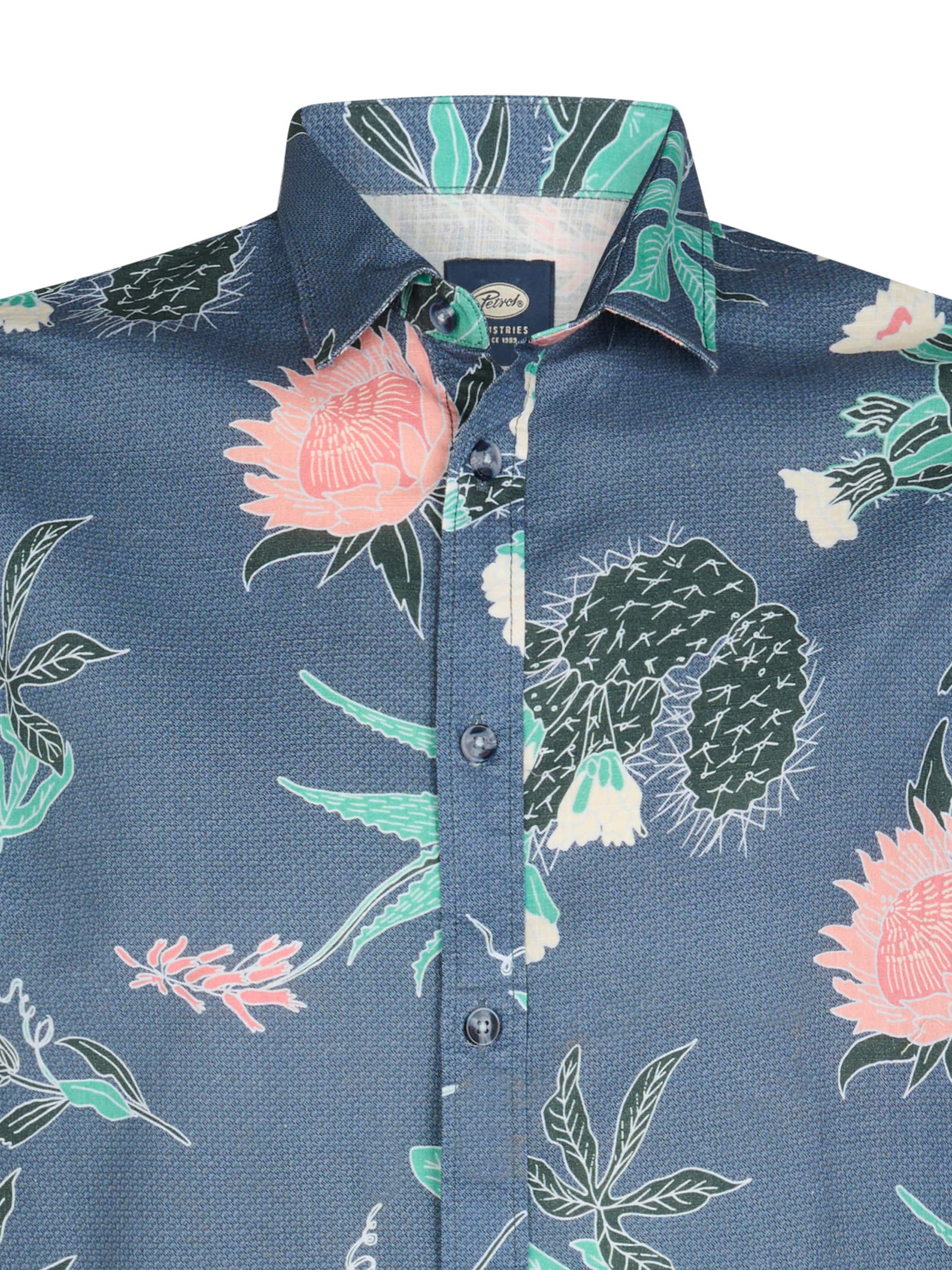 Petrol Industries Regular fit Overhemd in Blauw
