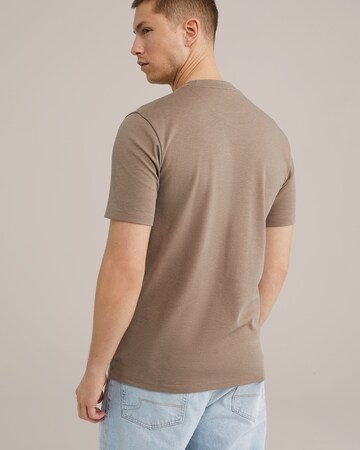 WE Fashion T-Shirt in Braun