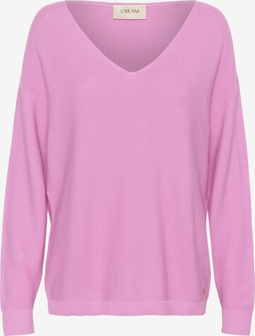 Pullover di Cream in rosa: frontale