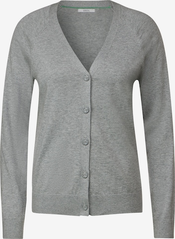 CECIL Knit Cardigan in Grey: front