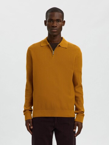Pullover di SELECTED in marrone: frontale