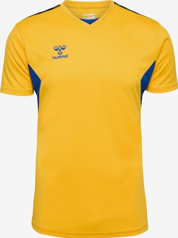 T-Shirt fonctionnel Hummel en jaune : devant